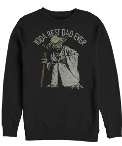 Men_s Star Wars Yoda Best Dad Ever Sweatshirt