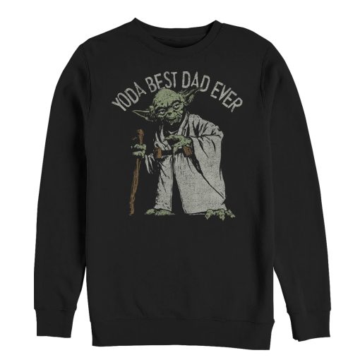 Men_s Star Wars Yoda Best Dad Ever Sweatshirt