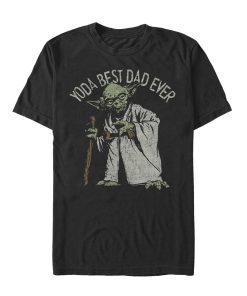Men_s Star Wars Yoda Best Dad Ever T-Shirt