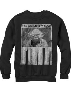 Men_s Star Wars Yoda Words of Wisdom Sweatshirt