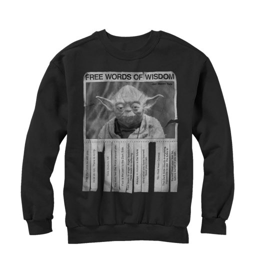 Men_s Star Wars Yoda Words of Wisdom Sweatshirt