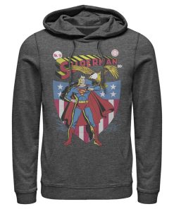 Men_s Superman American Hero Pull Over Hoodie