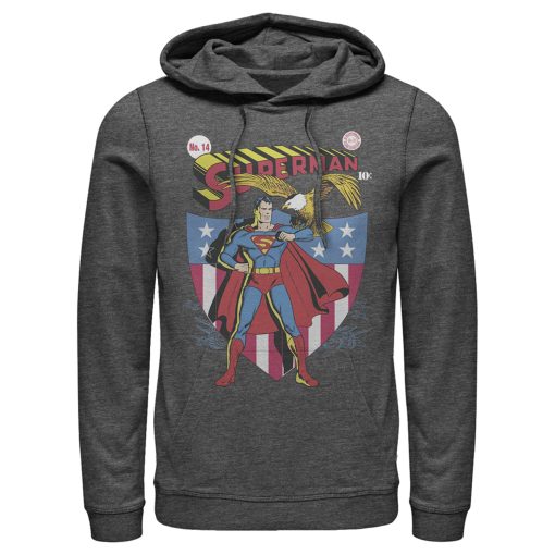 Men_s Superman American Hero Pull Over Hoodie