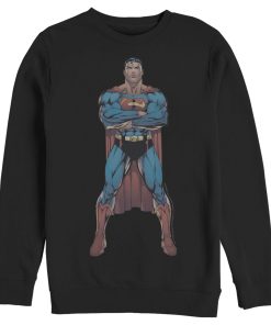 Men_s Superman Bold Hero Pose Sweatshirt