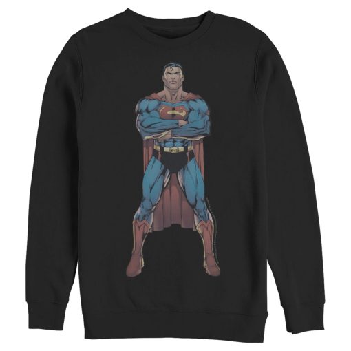 Men_s Superman Bold Hero Pose Sweatshirt