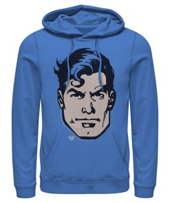 Men_s Superman Classic Clark Kent Portrait Pull Over Hoodie