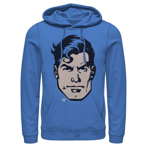 Men_s Superman Classic Clark Kent Portrait Pull Over Hoodie