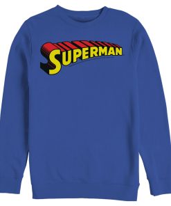 Men_s Superman Classic Text Logo Sweatshirt