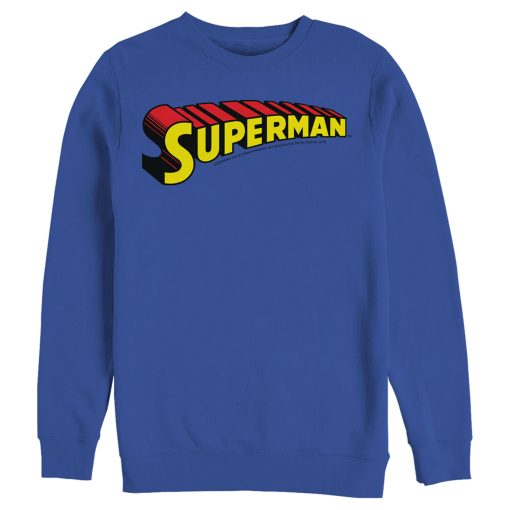 Men_s Superman Classic Text Logo Sweatshirt