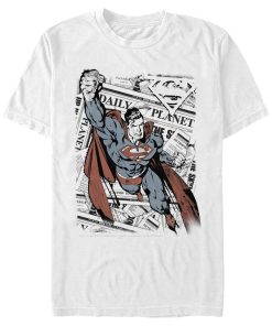 Men_s Superman Daily Planet Newspaper T-Shirt