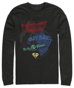 Men_s Superman Daily Planet in News Long Sleeve Shirt
