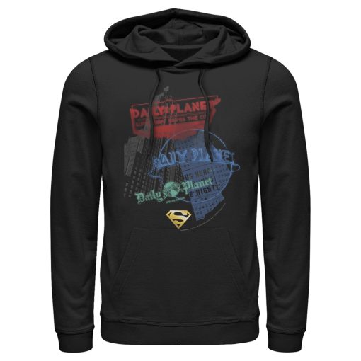 Men_s Superman Daily Planet in News Pull Over Hoodie