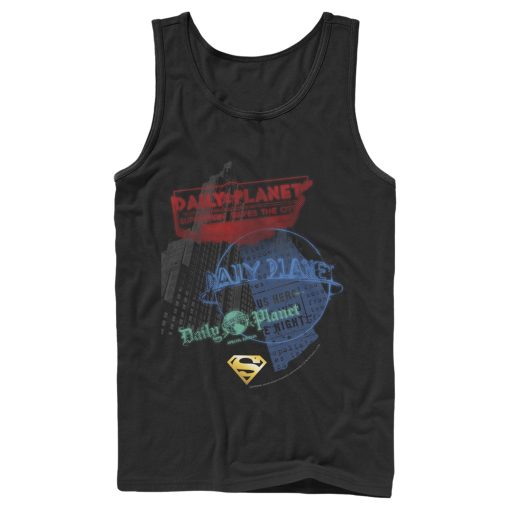 Men_s Superman Daily Planet in News Tank Top