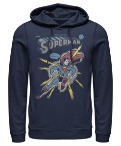 Men_s Superman Electrified Pull Over Hoodie