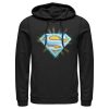 Men_s Superman Glowing Shield Logo Pull Over Hoodie