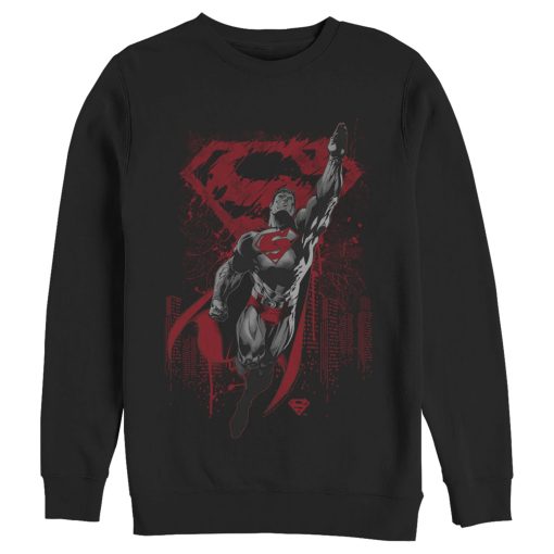 Men_s Superman Grunge Hero Flight Sweatshirt