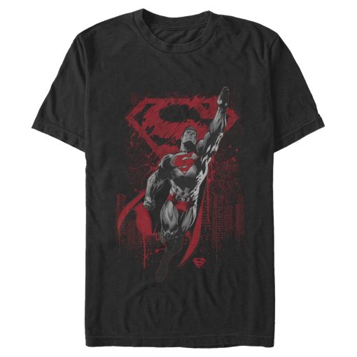 Men_s Superman Grunge Hero Flight T-Shirt