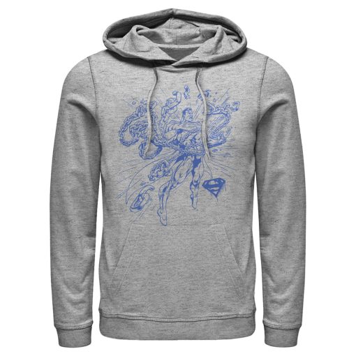 Men_s Superman Hero Broken Chains Pull Over Hoodie