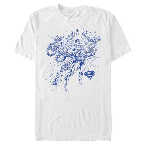 Men_s Superman Hero Broken Chains T-Shirt