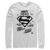 Men_s Superman Hero Qualities & Icons Long Sleeve Shirt