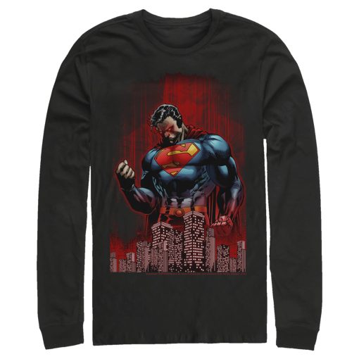 Men_s Superman Hero Streaks Long Sleeve Shirt