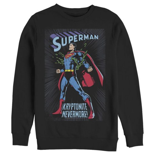 Men_s Superman Kryptonite Nevermore Cover Sweatshirt