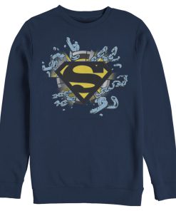 Men_s Superman Logo Broken Chain Sweatshirt