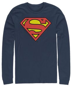 Men_s Superman Logo Classic Long Sleeve Shirt