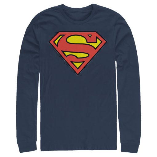 Men_s Superman Logo Classic Long Sleeve Shirt