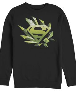 Men_s Superman Logo Geometric Shape Sweatshirt