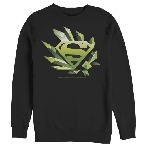 Men_s Superman Logo Geometric Shape Sweatshirt