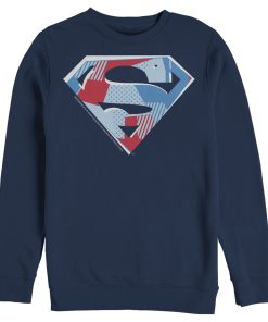 Men_s Superman Logo Geometric Sweatshirt