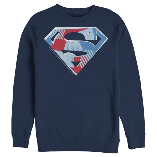 Men_s Superman Logo Geometric Sweatshirt