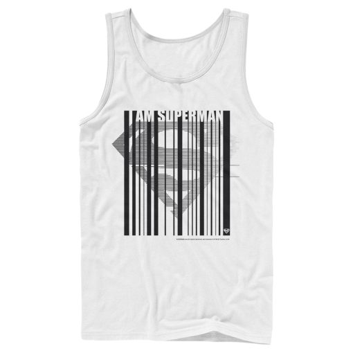 Men_s Superman Logo Hero Barcode Tank Top