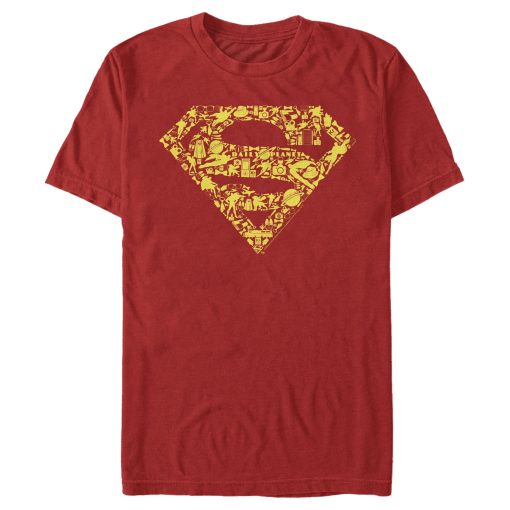 Men_s Superman Logo Icon Collage T-Shirt