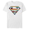Men_s Superman Logo Retro Stripe T-Shirt