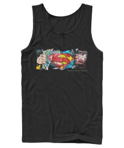 Men_s Superman Logo Ripped Paper Tank Top