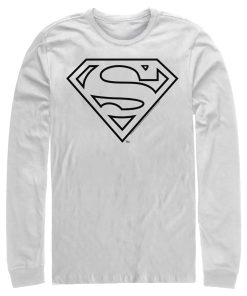 Men_s Superman Logo Sleek Long Sleeve Shirt