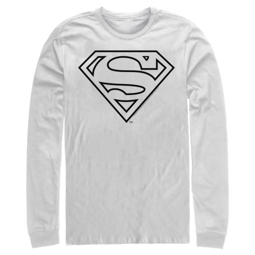 Men_s Superman Logo Sleek Long Sleeve Shirt