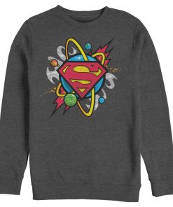 Men_s Superman Logo Solar System Sweatshirt