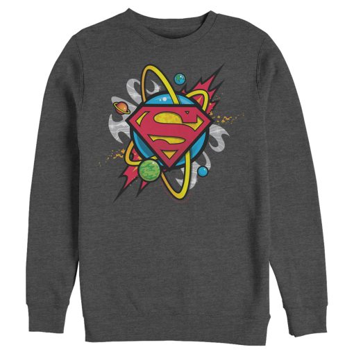 Men_s Superman Logo Solar System Sweatshirt