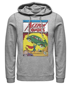 Men_s Superman No.1 Action Comics Pull Over Hoodie
