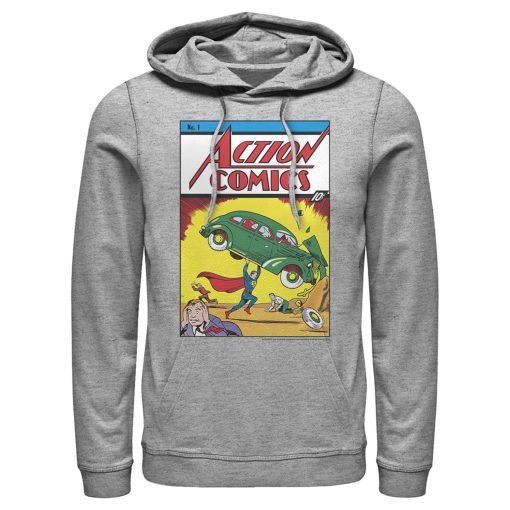 Men_s Superman No.1 Action Comics Pull Over Hoodie