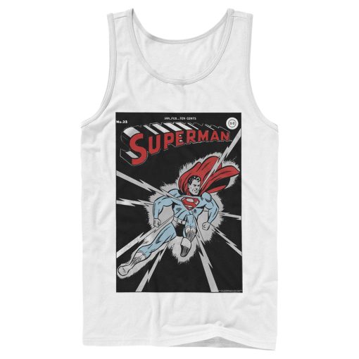 Men_s Superman No.32 Comic Cover Tank Top