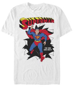 Men_s Superman Only One Hero Rip T-Shirt