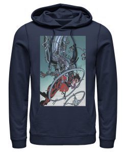 Men_s Superman Robotic Fall Pull Over Hoodie