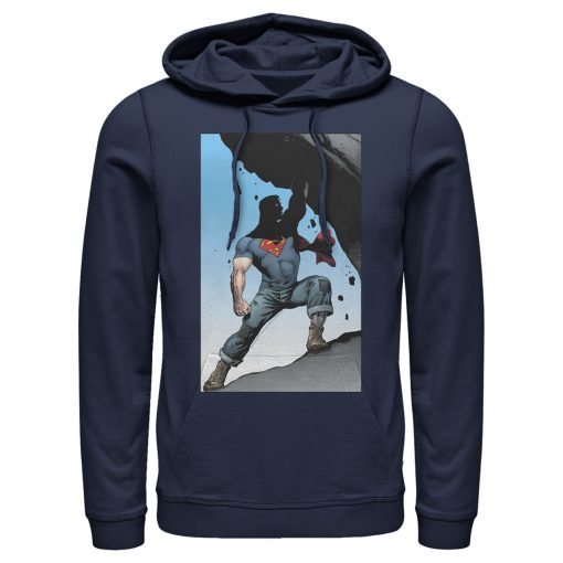 Men_s Superman Strongest Hero Pose Pull Over Hoodie