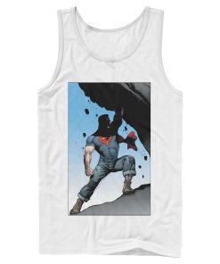 Men_s Superman Strongest Hero Pose Tank Top