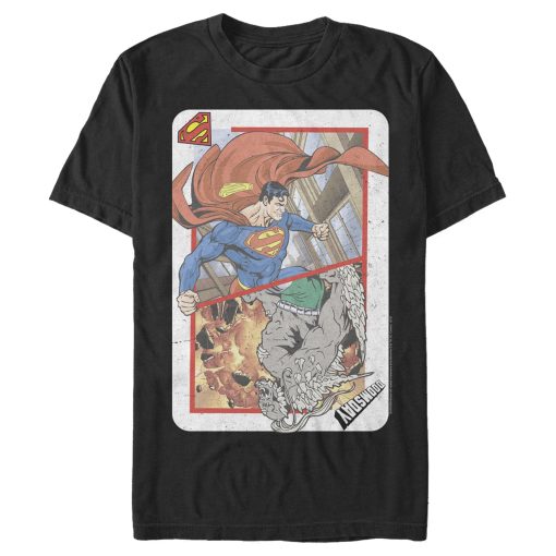 Men_s Superman Super Doom Playing Card T-Shirt