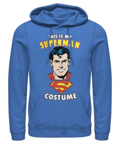 Men_s Superman This is My Hero Costume Pull Over Hoodie